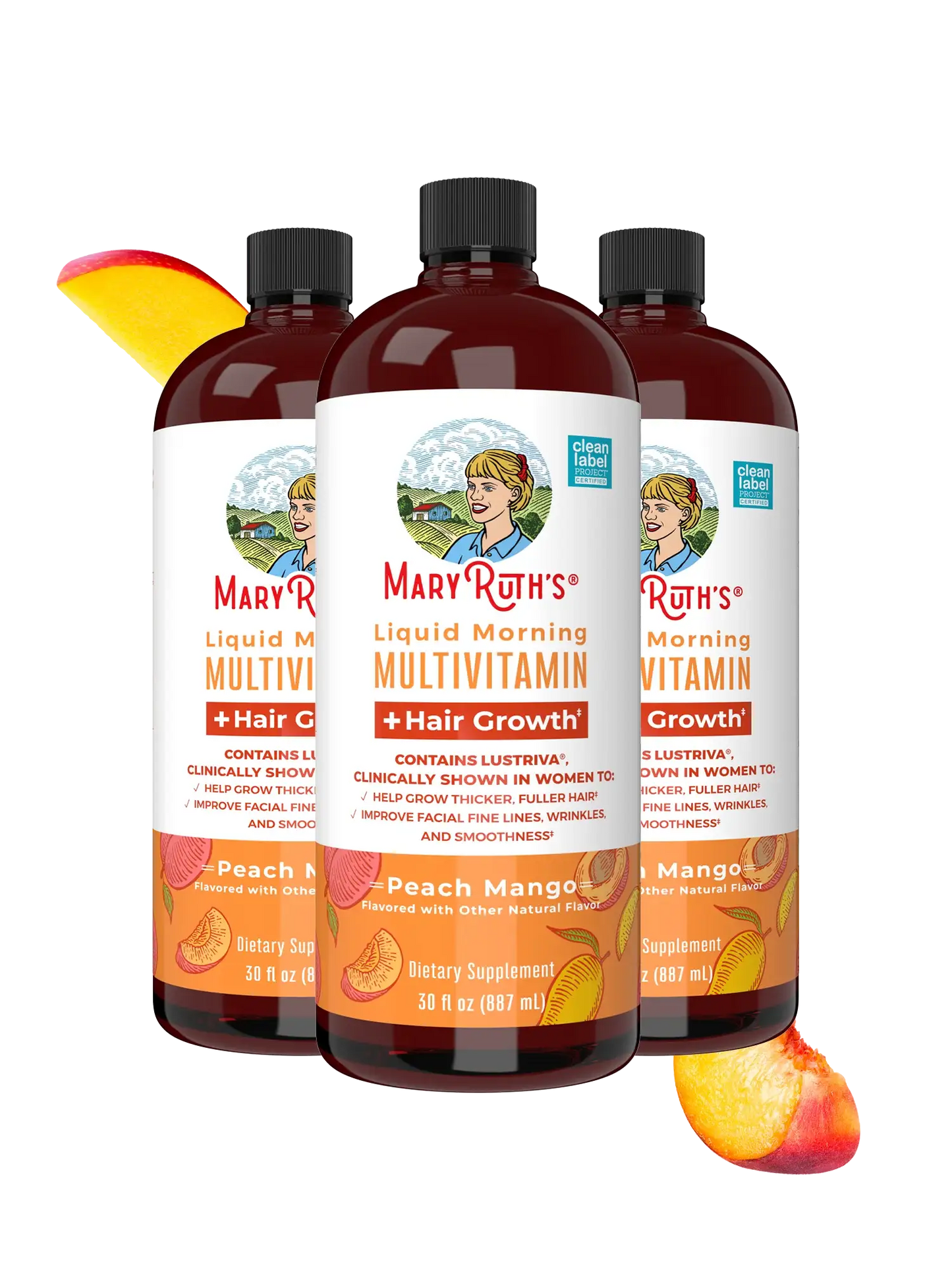 Liquid Morning Multivitamin + Hair Growth(30oz)